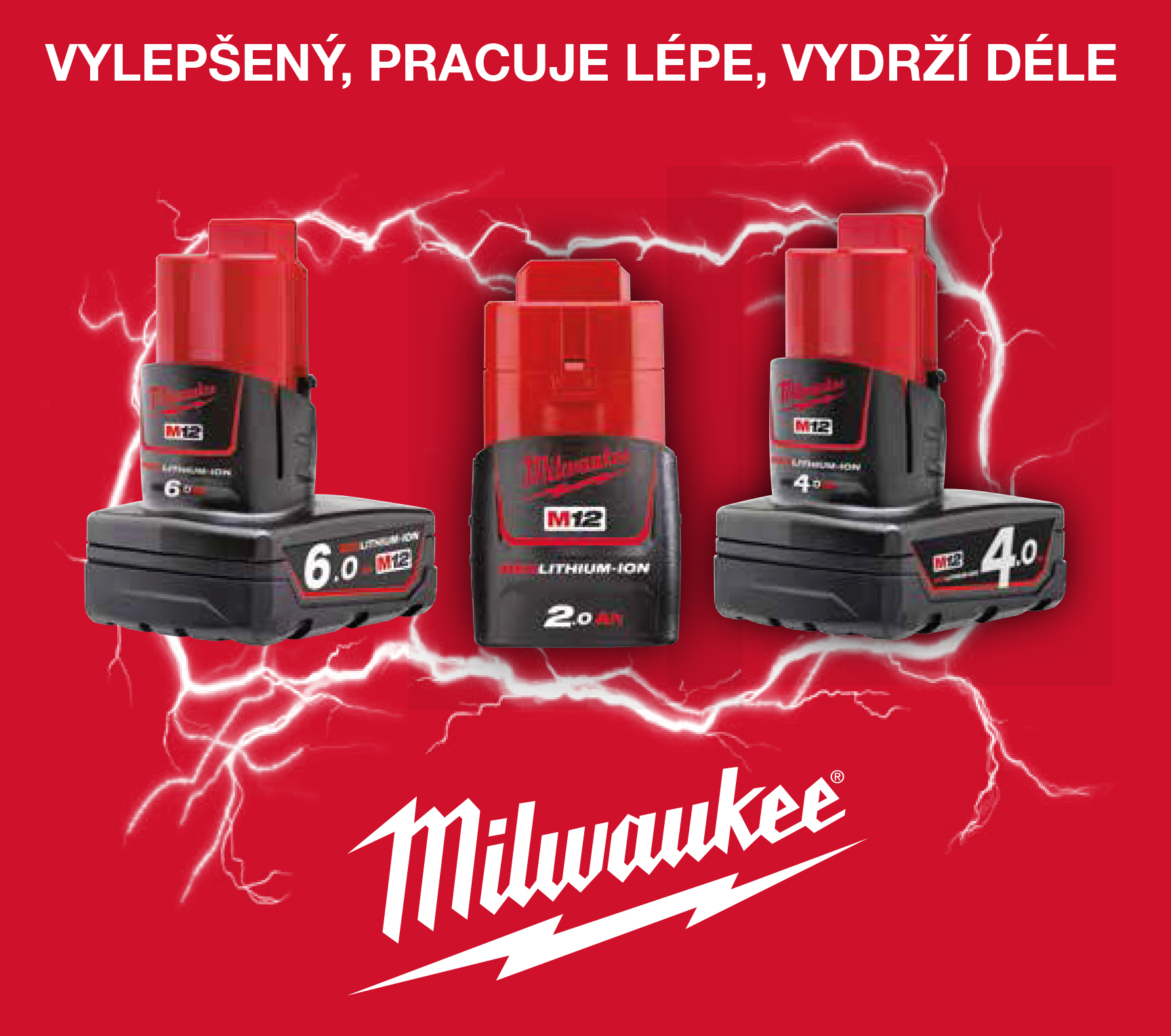 12V akumulátory Milwaukee
